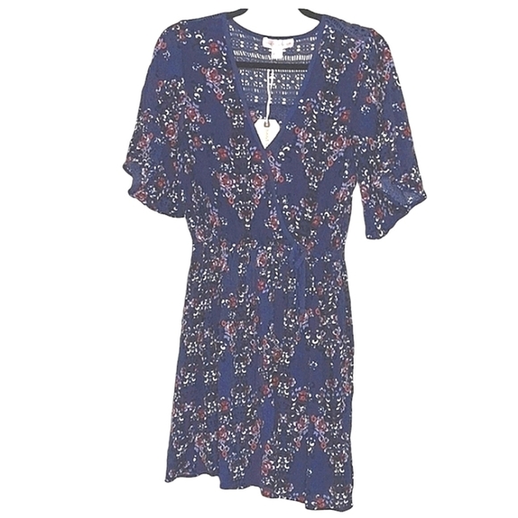Band of Gypsies Floral Printed Dress Size Small - Picture 6 of 7